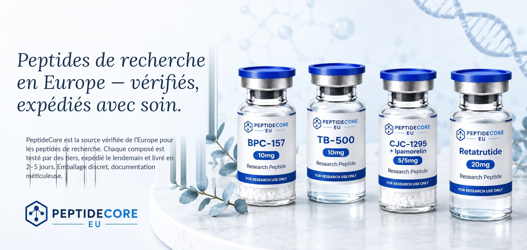 Peptide Core EU — peptides de recherche en Europe